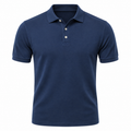 Premium Cotton Piqué Polo Shirt – Navy Blue | Pollyngrey