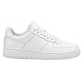 Premium Leather Low-Top Trainers – Pure White | Pollyngrey