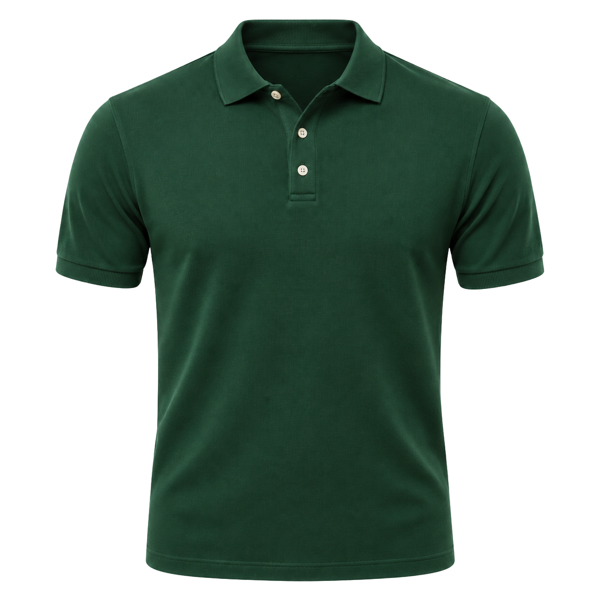 Premium Cotton Piqué Polo Shirt – Forest Green | Pollyngrey