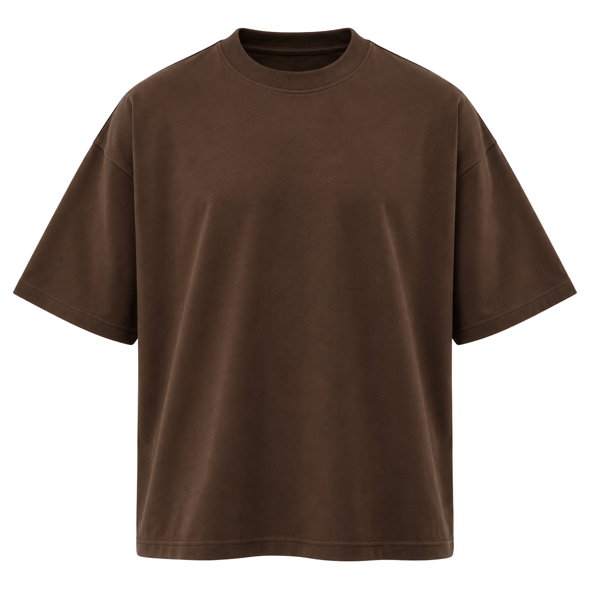 Premium Heavyweight Oversized T-Shirt – Chocolate Brown | Pollyngrey