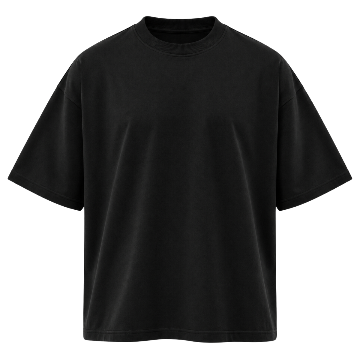 Premium Heavyweight Oversized T-Shirt – Jet Black | Pollyngrey