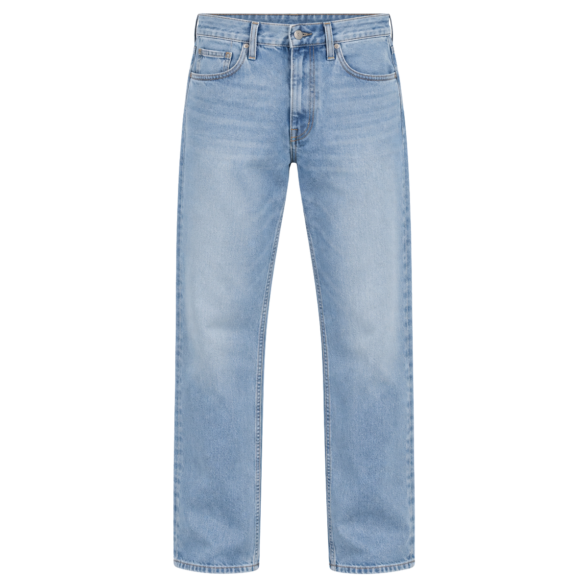 Premium Straight-Leg Denim Jeans – Light Blue | Pollyngrey