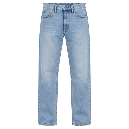 Premium Straight-Leg Denim Jeans – Light Blue | Pollyngrey