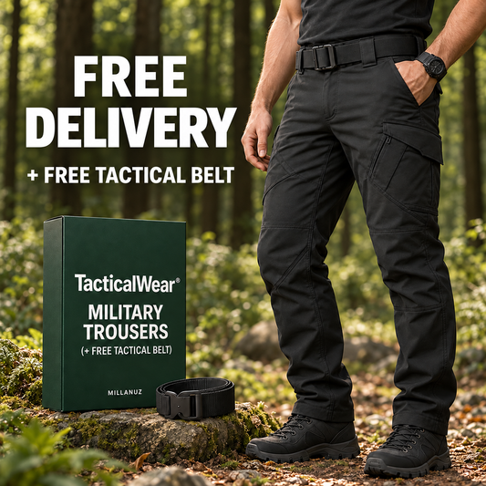 Military Tactical Cargo Trousers + Free Tactical Belt